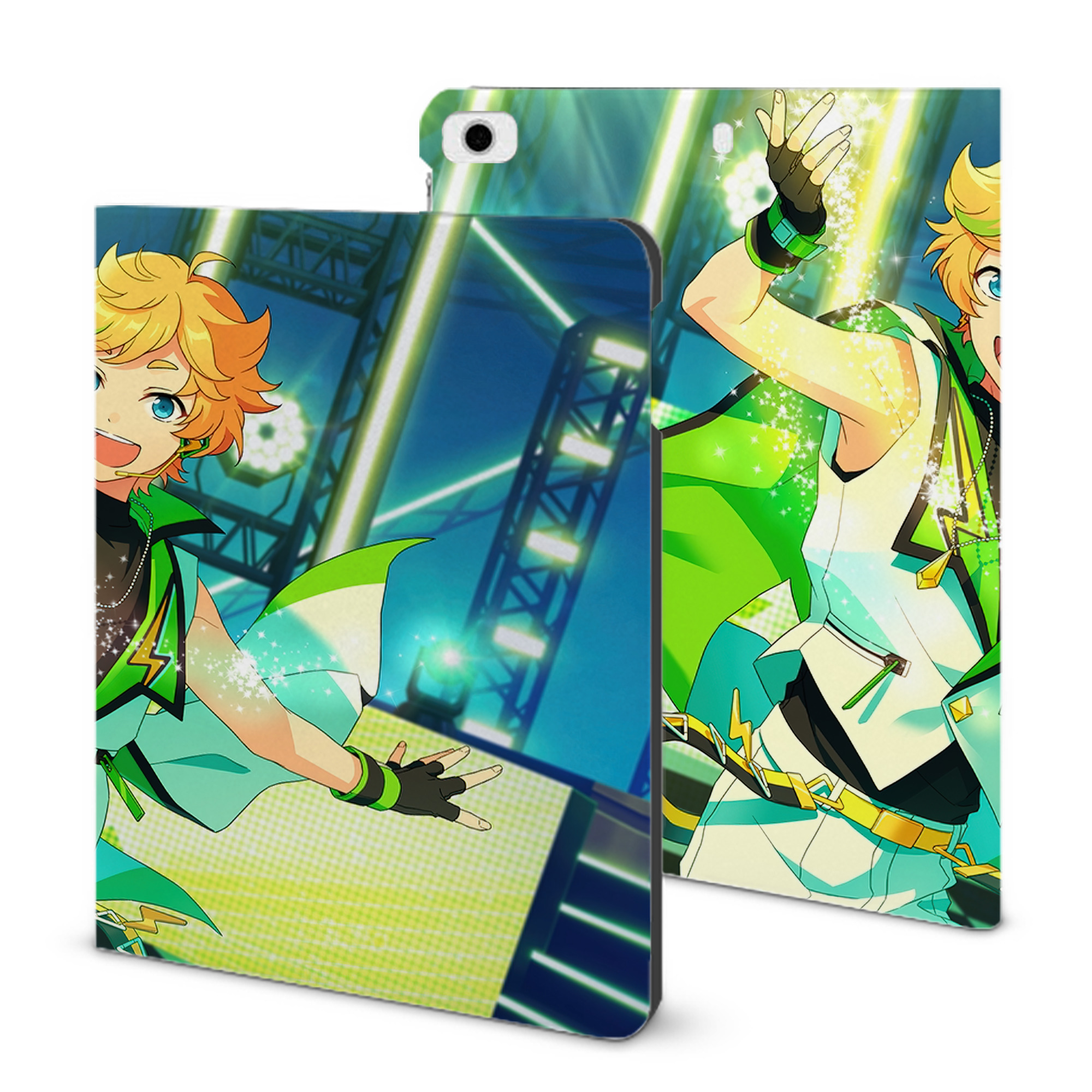 （画像用） あんさんぶるスターズ! Ensemble Stars IPad ケース ブック型 PUレザー TPU 耐衝撃 軽量 薄型 ペン収納なし 全面保護 IPad 各モデル対応